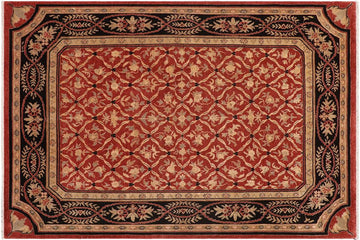 handmade Transitional Kafkaz Chobi Ziegler Red Black Hand Knotted RECTANGLE 100% WOOL area rug 9 x 11